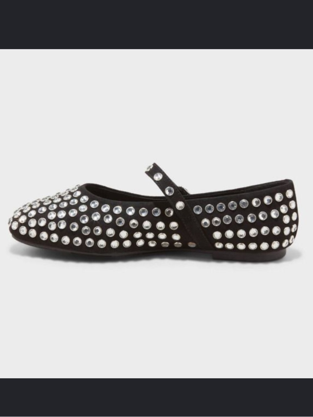 A New Day Women’s Issa Rhinestone Mary Jane Flats in Black